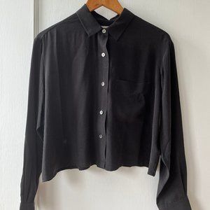Long sleeve silk shirt